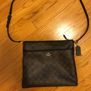 Large coach crossbody and matching wallet